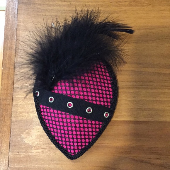 Pink and black fishnet Fascinator - Picture 7 of 8